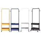 Clothes Rack with Wheels, Clothes Drying Rack Laundry Cart with Hanging Rack for