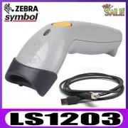 Symbol LS1203 Corded Handheld 1D Laser Barcode Scanner Reader With USB Cable