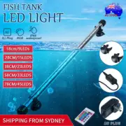 18-78CM Aquarium Light Fish Tank LED Bar Lamp Pool Submersible Waterproof RGB