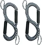 Pactrade Marine Bungee 2 Pieces Dock Line Mooring Rope 3ft EVA Foam Floats