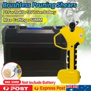 Cordless Brushless 50mm Pruning Shears Scissor Secateur For Makita 18V Battery
