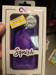 Case-Mate Phone Cover Case Squish Me Purple w/ Glitter for iPhone 8 7 6s 6