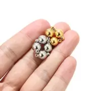 5pcs Stainless Steel Gold Plated Magnetic Clasps Magnet End Clasp Connector 13mm
