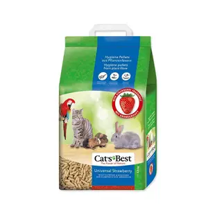 Cats Best 凱優 草莓味 崩解型粗粒木屑砂 5.5Kg(10L) 環保木屑砂 貓砂『WANG』