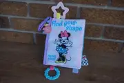BABY Plush BOOK Minnie MOUSE Crinkle Soft Teether Tactile Book Find Your Shape