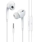 3.5mm Audio Jack Headphones Wired Earphones Volume Control & Microphone Cable