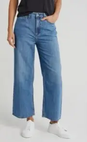 rag and bone medium wash Lori Mid-Rise Crop jeans size 29 NWT