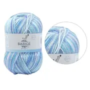 10 x Knitting Yarn 100g Blend Craft Ball Wool Crochet Baby Boy Multi Colour Yarn