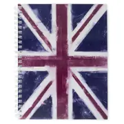 Monster Stationery - Flag A4 Lined Notebook - Made in UK - Union Jack