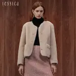 JESSICA - 高雅簡約保暖舒適短版羊毛外套J35023