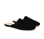 TARRAMARRA® Women Mule Black Flat Slides Taniya - Black / AU Ladies 5 / AU Men 3 / EU 36