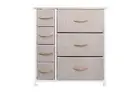 Ovela 7 Drawer Storage Chest (Beige), Dressers & Chests of Drawers, Furniture