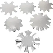 CRILSTYLEO 6pcs French Nail Trimmer Stencil Template Nail Tips Cutter for DIY Nail Art