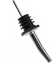 KICHOUSE Portable Stainless Steel Wine Pourer Bottle Stopper Silver Spout for Dispensing for Home Bars and Events