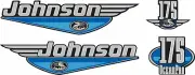 Johnson OceanPro 175hp Blue Decals Kit Outboard Stickers Die-Cut