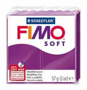 Staedtler Fimo Soft 8020-61 Oven Hardening Modelling Clay 56g - Purple