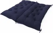 Thick Navy Garden Bench Seat Cushion with Backrest Outdoor Furniture Swing Bench Pads for Home Office Sofa Patio Porch 150 * 100 * 8cm