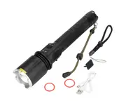 XHP70 6800LM Super Bright LED Flashlight IPX8 Underwater 80M Waterproof Diving Fill Light TorchDX70