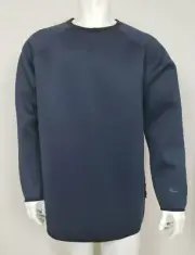 NWT Brandblack Mens Sweater Size 2XL Long Sleeve Pullover Navy Blue Akira Casual