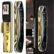3D Face Intelligent Fingerprint Tuya Smart Security Door Lock Camera Monitor