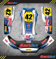 CRG 06 full custom KART ART sticker kit AUSSIE PRIDE STYLE / graphics / decals