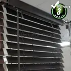 Timber Venetian Blind, Walnut Dark, Size 195x210 cm, 50 mm Slat