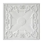 Glue up Painted Ceiling Tiles Easy to Install PVC Panels PL22 White matte 10pcs