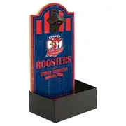 Sydney Roosters NRL Wall Bottle Opener Sign with Catcher