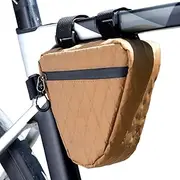 Top Tube Bag,Waterproof Triangle Frame Bag | 0.9L Triangle Tool Pouch Front-Mounted with Side Zipper for Biking Accessories Commuting Touring