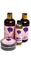 Natural By Daya's Organic Hair Oi,l Shampoo, Conditioner Edge Control Set