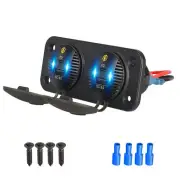 12V 24V Car Fast Charger Socket Dual USB Type-C Outlet Adapter Waterproof 72W (for: Isuzu)