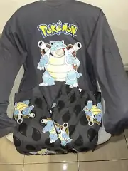 Pokemon Blastoise Adult size Medium (M) Winter Long Sleeve Pjs Pyjamas