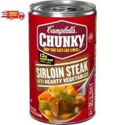 Campbell’s Chunky Soup Sirloin Steak With Hearty Vegetables Soup 18.8 Oz Can