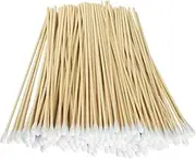 200pcs Count 6" Cotton Swabs with Wooden Handles Cotton Tipped Applicator
