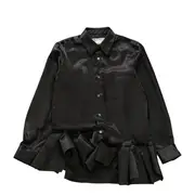 [COMME des GARCONS COMME des GARCONS] Polyester Satin Thin Shirt