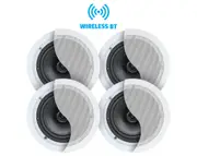 6.5" Bluetooth Ceiling Speakers 120W 4 Pack WB640
