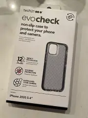 Tech21 Evo Check Case for iPhone 12 Mini T21-8351 - Smokey Black. New!