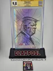 Donald Trump Covid Germ Foil Art Book #1 3rd Print CGC 9.8 Kyle Willis 18/25
