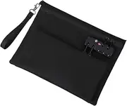 [BWOFJGWH] Document Bag with Password Lock, 2-layer Credit Card Handbag, Travel Bag for Credit Cards, Phone