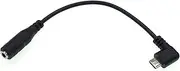 Micro USB 5-pin Male to 3.5mm Female Stereo Audio Adapter Cable AUX Converter Cord 15cm