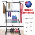 3 Tiers Foldable Garment Hanger Clothes Airer Drying Rack Laundry Support Stand