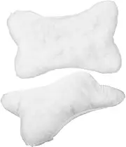 SOLUSTRE 2pcs Travel Neck Pillow Polyester Pillows White Dog Bone Pillows for Neck Car Accessories