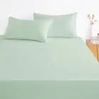 Queen Fitted Sheet Set 3 Pieces 1000TC Ultra Soft Microfiber Extra Deep Sage Gre