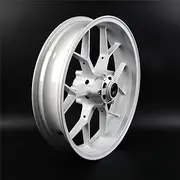 White Front Wheel Rim Compatible with Honda CBR1000RR Fireblade 2008-2016, Bearing included, Motorcycle Replacement Accessories Parts
