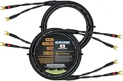 1.5 Meter - Canare 4S11 – Audiophile Grade - HiFi Star-Quad Speaker Cable Pair with Eminence Gold Spade Connectors