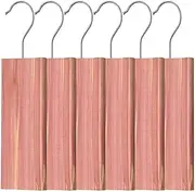 Cedar Hanging Blocks Pack of 6 Natural Moth Repellent Clothing Protection