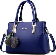 [Dreubea] Women's Leather Handbag Tote Shoulder Bag Crossbody