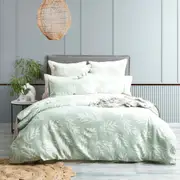 Renee Taylor Native Cotton Jacquard Quilt cover set Juniper
