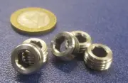 Stainless Steel Hollow Jam Set Screws, 7/16"-20 x 7/32" Height, 5 Pieces