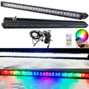 22 32 42 52inch Single Row RGB Slim LED Light Bar Off-road Driving ATV Truck SUV